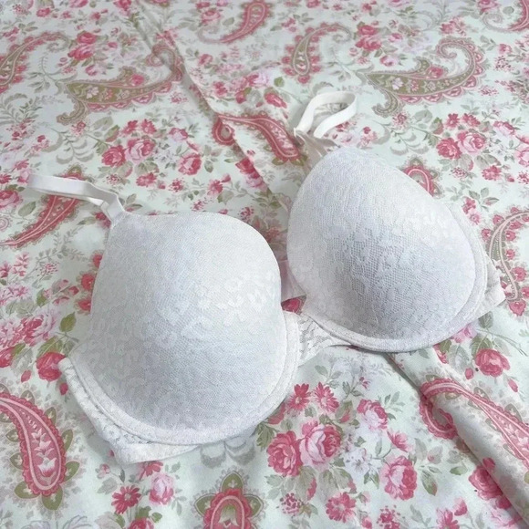 NWOT PINK by Victoria's Secret Wear Everywhere T-Shirt Lightly Lined Leopard 34D - Picture 1 of 7